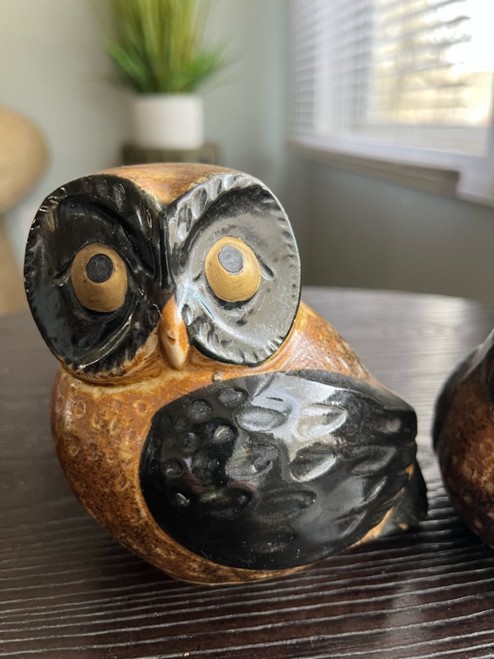 Vintage OMC Otagiri Mercantile Co. Owl Set Stoneware MCM Style Japan 2 PC - Picture 6 of 12